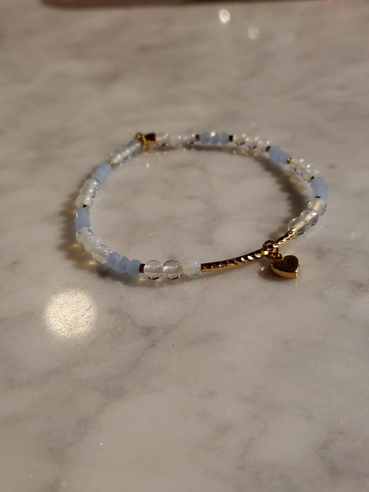 Ocean Heart (Opal) met hartje.