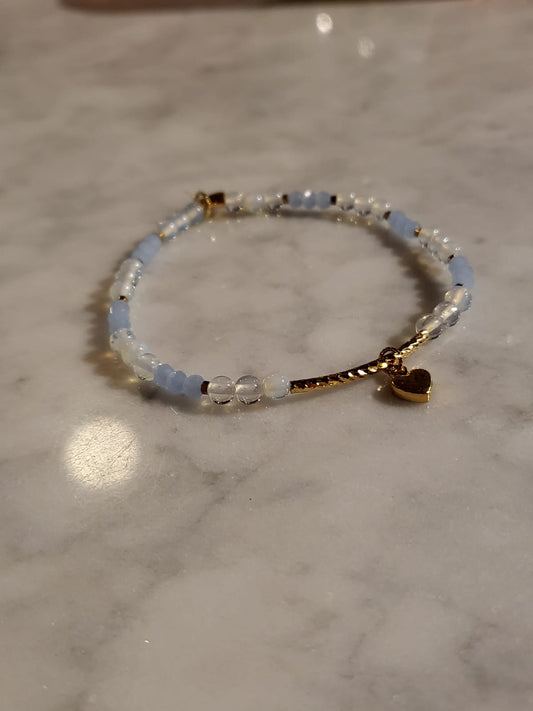 Ocean Heart (Opal) met hartje.