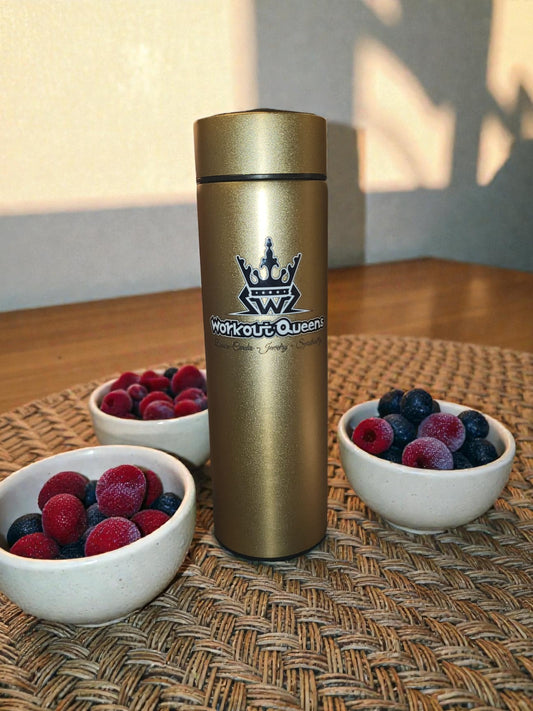 WorkoutQueens Smart Thermosfles 500ml (Goud)