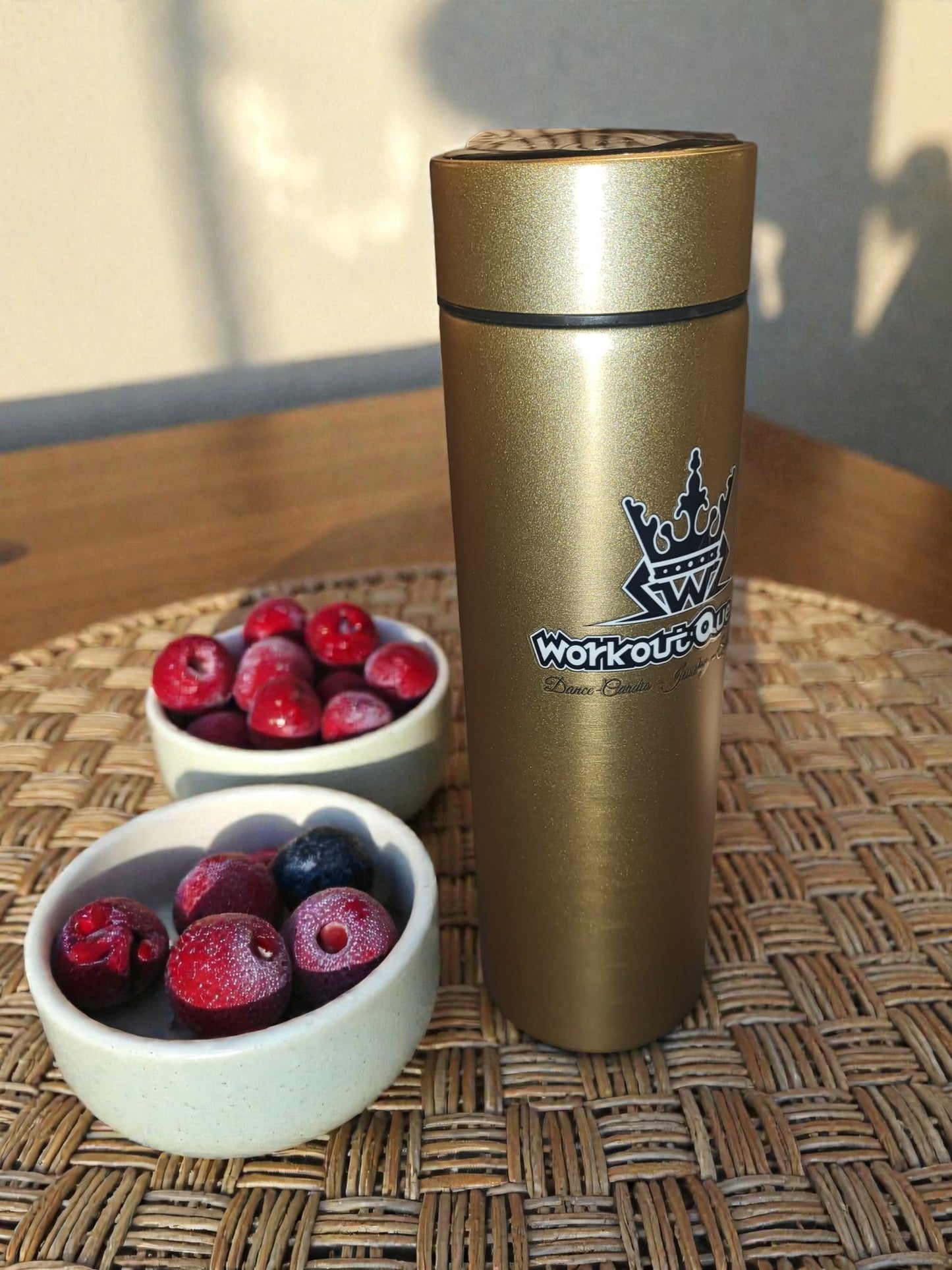 WorkoutQueens Smart Thermosfles 500ml (Goud)