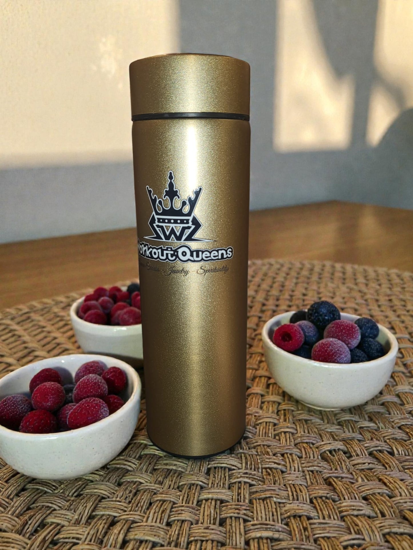 WorkoutQueens Smart Thermosfles 500ml (Goud)