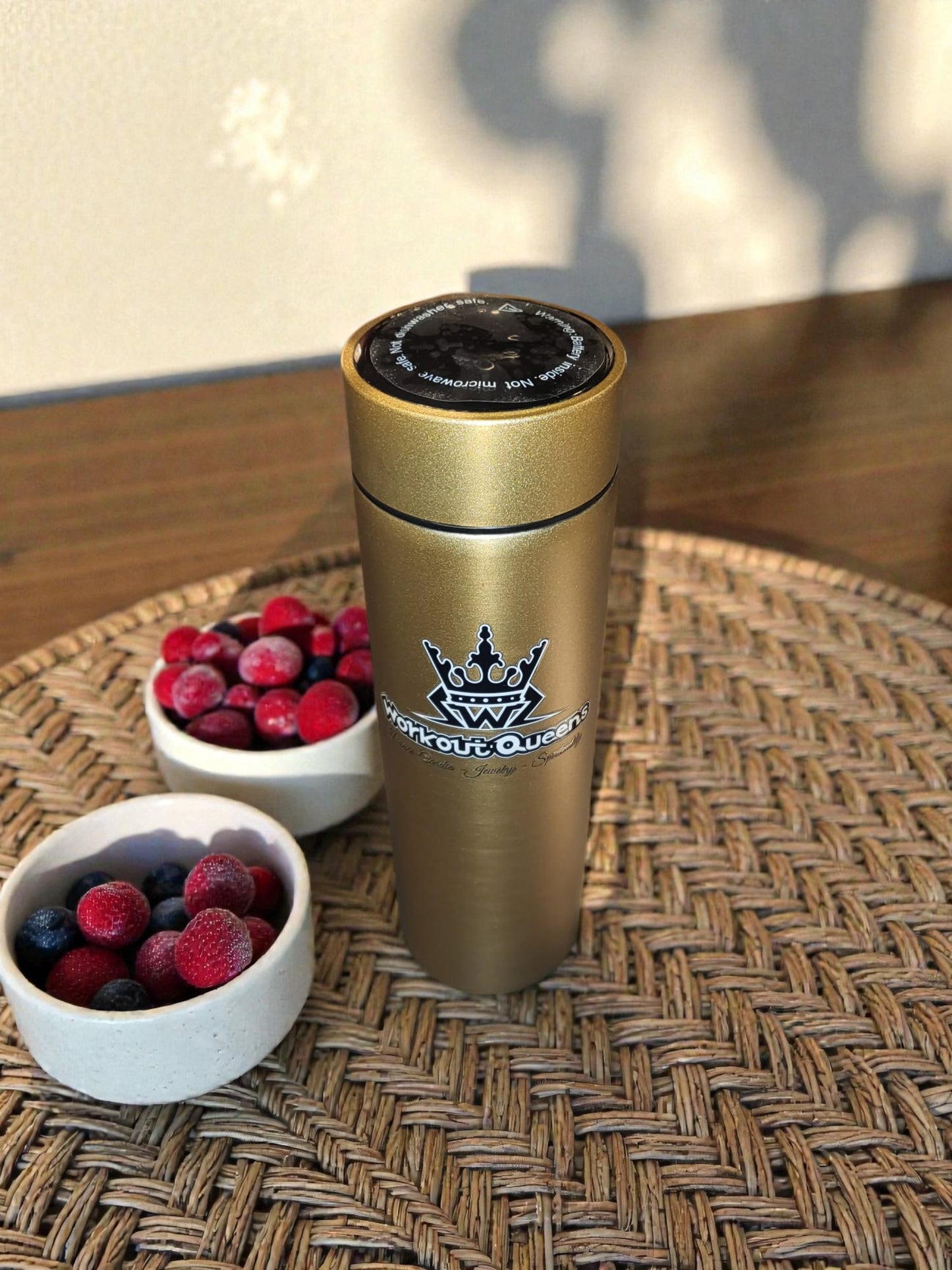 WorkoutQueens Smart Thermosfles 500ml (Goud)