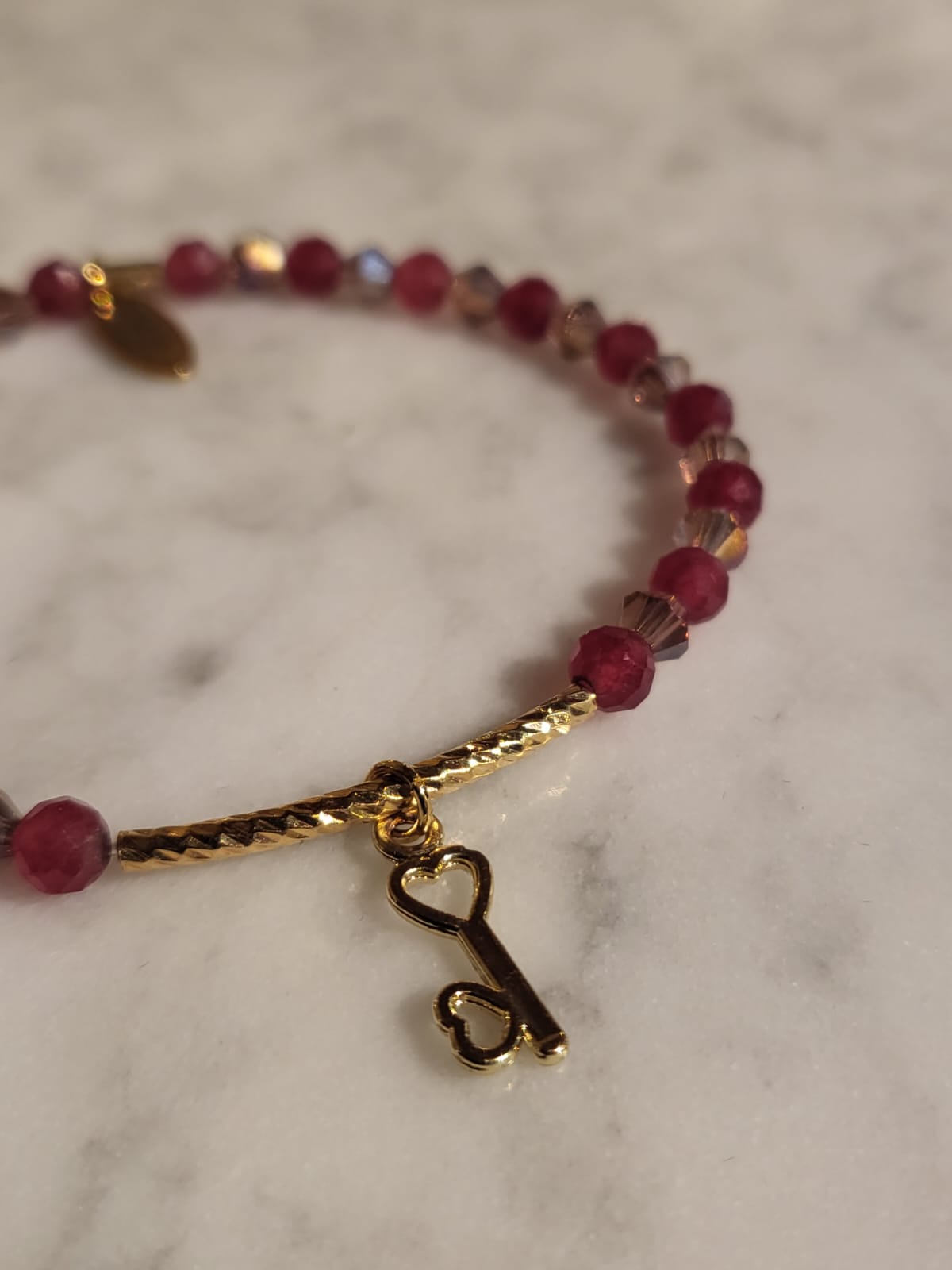 Ruby Heartlock (Red Ruby) met sleutel