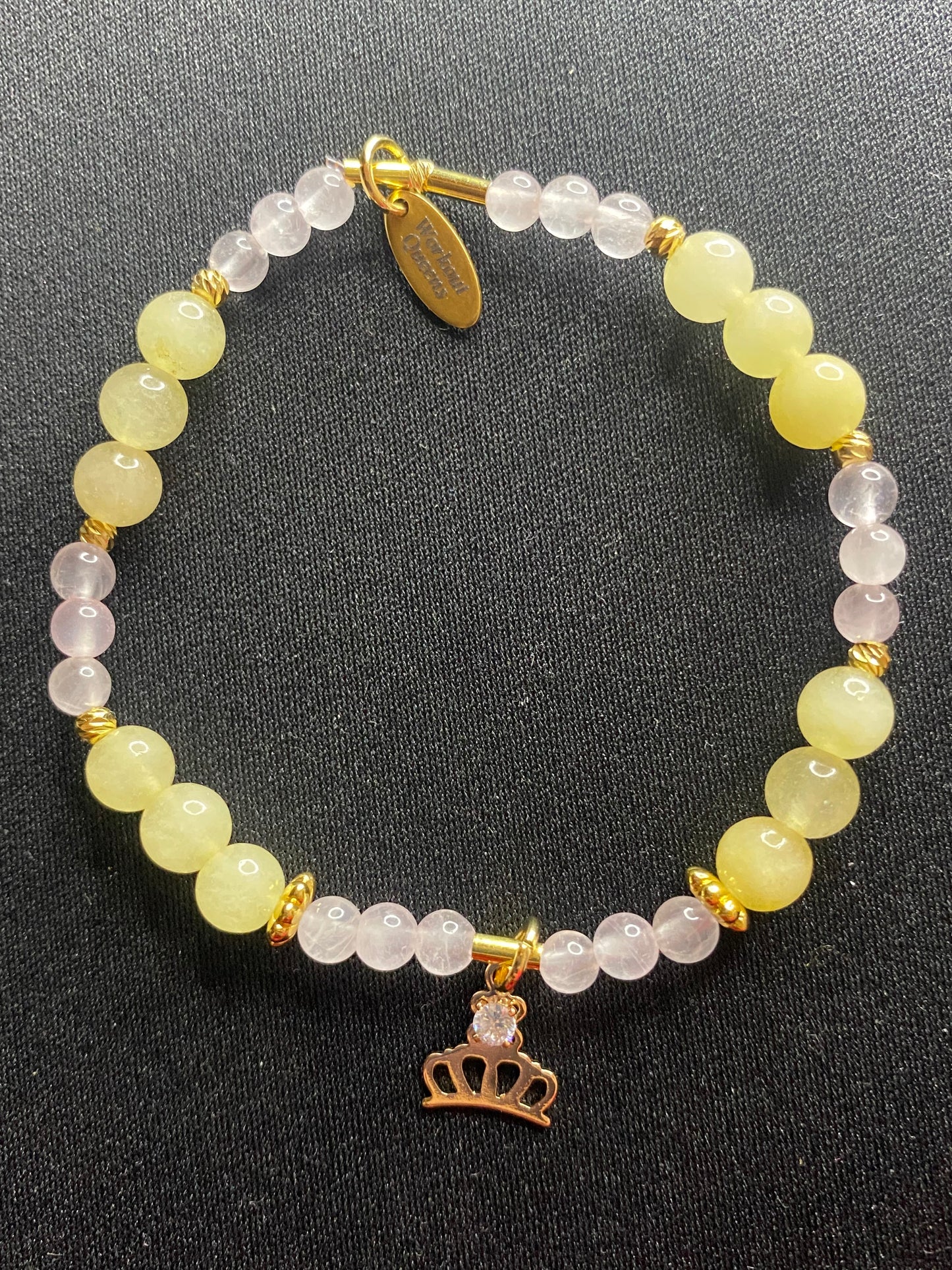 Yellow Crown of Joy (Citrine en Rose Quartz)